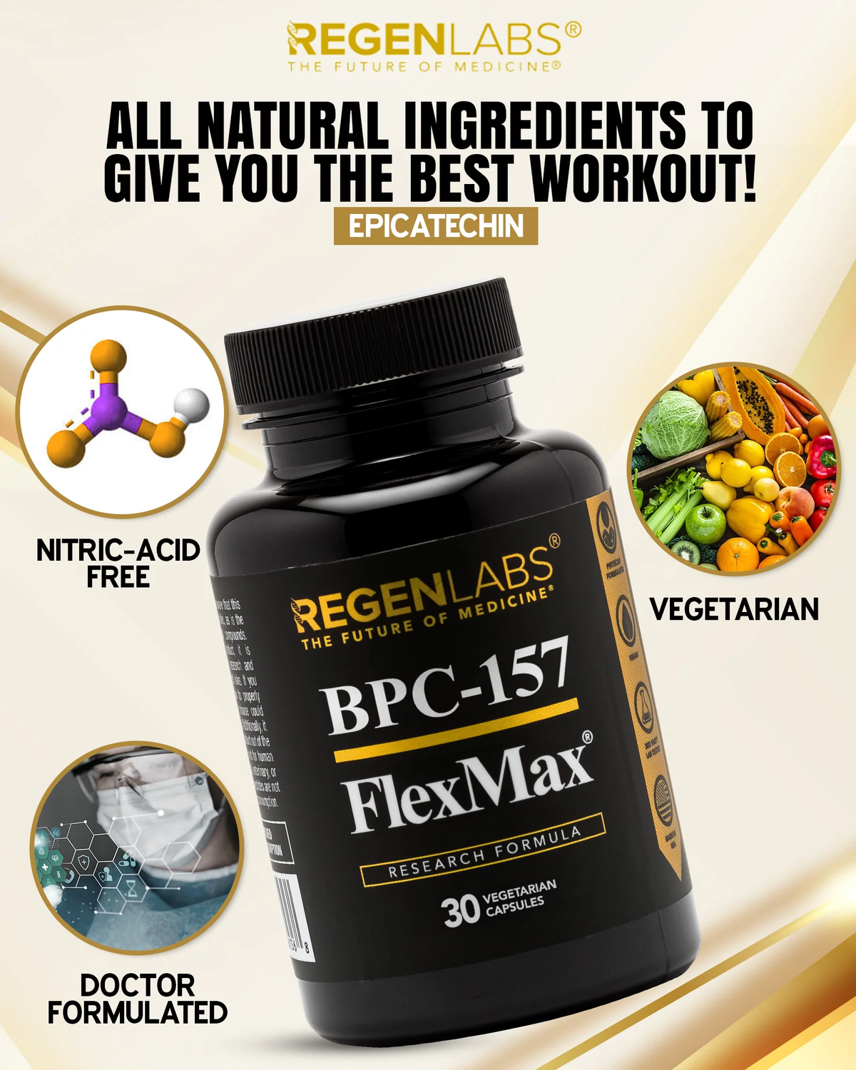 BPC-157 FlexMax 800mcg - Regen Labs 30 capsules